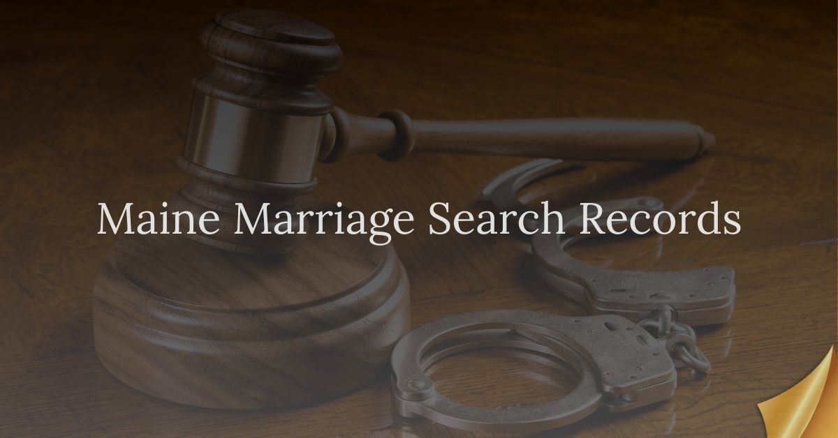 Maine Marriage Search Records